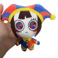 Kawaii The Amazing Digital Circus Plush Keychain Set 3pcs Pomni Jax Caine Soft Mini Dolls For Fans Bag Charm And Birthday Gift beige