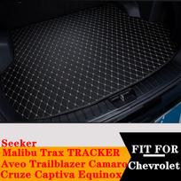Chevrolet Aveo Trailblazer Cruze Captiva Equinox Malibu Trax Seeker automobilio bagažinės kilimėlio uodegos kiliminė danga All Black black