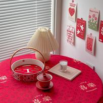 Table Cloth Household Hotel Wedding Decoration Fashion Dust-proof Tablecloth Home Living Room Vintage Cover Protective Placemat 40x60cm gray