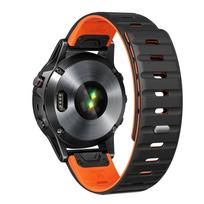 QuickFit 26mm 22mm Magnetic Silicone Strap For Garmin Fenix 8 E 7 7X 6 6X 5X Plus/Epix Pro Gen 2 47mm 51mm Bracelet Watchband QuickFit 26mm gray