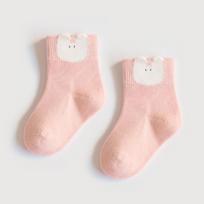 Animacinių paveiksliukų medvilninės kūdikių kojinės: Be kaulų, Trumpas, Naujagimiams iki 3 metų, Pavasariui ir Rudeniui L 3-5 years (Foot Length 12-14CM) beige
