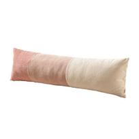 Dopamine Patchwork Long Pillow Soft Plush Leg Support for Side Sleepers Removable Cover Cushion for Women Bedroom Sleeping 35X90CM gray