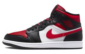 Air Jordan 1 Mid 'Bred Toe' 554724-079 42.5 black