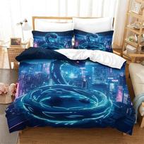 Snake Duvet Cover Set,Soft Microfiber 3D Print Black Bedding Sets Snake Quilt Cover And 2 Pillowcases 50X75 With Zipper Closure 100x135cm 2pcs&Duvet Cover black
