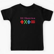 Ed Sheeran Sheeran Math Loop Tour Fan Art Kids T-Shirt 140 black