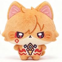 10Cm Anime Honkai Star Rail Phainon Mydei Plushie Doll Khaslana Cat Stuffed Doll Toys Plush Pendant Keychain Doll Birthday Gifts orange