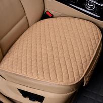Automobilio sėdynės užvalkalas Pilkas Universalus Apsauginis Linas Priekis Nugara Lininis Automobilio Pagalvėlė Kilimėlis Atlošas Auto Automobilių Priedai beige front 1 piece beige