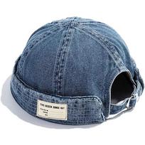 Bryle Gorro Hombre Docker Miki Denim Hat Vyrai Moterys Retro Sailor Melion Snapback Bomber Kepurės Plauti kaubojų kaukolės kepurė 1Pc mėlyna
