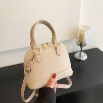 Solid Color High End Texture Portable Shell Single Shoulder Crossbody Bag red