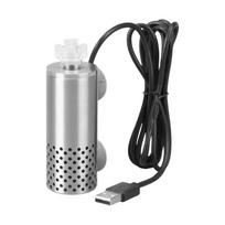 USB maitinami akvariumų aliejaus plėvelės valikliai Nerūdijančio plieno elektriniai paviršiaus skimeriai žuvų tankams 1 gray