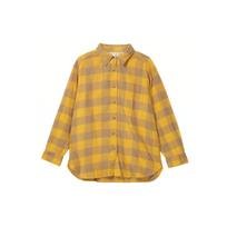 UNIQLO Plaid Single-Breasted Point Collar Long Sleeve Shirt Women shirts 461422-46 XL