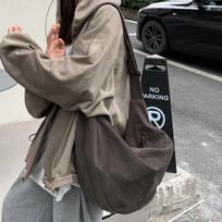 Retro drobės koldūnų pirkinių krepšys moterims, didelės talpos, Harajuku stiliaus, unisex peties krepšys žiemai gray