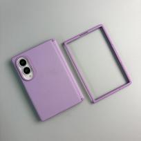 Samsung Z Fold8 Skin-Feel Phone Case with Magnetic Center Hinge Center Hinge Magnetic - Clear Case gray