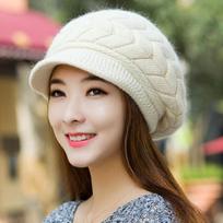 Moteriška megzta kepurė žieminė šilta megzta beretė beanie kepurė slidinėjimo kepurė smėlis