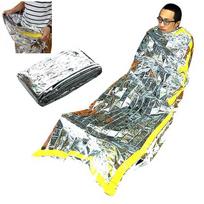Portable Accessories Sleeping Bag Sun Protection Tool Outdoor Emergency Blanket Thermal Keep Warm Silver-Sleeing Bag-2.0X1.0m gray