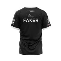 SKT T1 T Shirt LOL Games Esports Team Uniform T-shirt MSI Faker Zeus Fan Support Boys Jersey 4XL black