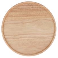 Medinė Nedažyta Picos Lėkštė Karščiui Atsparus Padėklas Stalo Indai Namų Restorano Patiekimo Indas beige