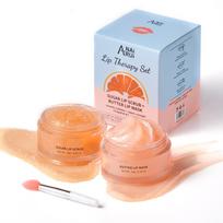 ANAiRUi Lip Scrub & Lip Mask Set Grapefruit 2pc gray