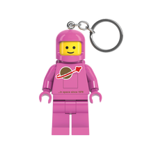 LEGO MINIFIGURES Raktų pakabutis su LED figūrėle – rožinis astronautas