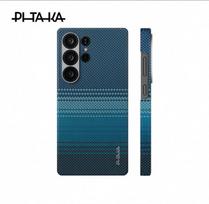 Originalus PITAKA telefono dėklas SAMSUNG S25 Ultra, pagamintas iš Kevlaro anglies pluošto, su belaidžio įkrovimo galimybe, galinis dangtelis 1pc&for Galaxy S25 Ultra gray