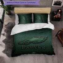 Philadelphia Eagles Pattern Microfiber 3Pcs Bedding Set Decor Duvet Cover Set For Bedroom Home Use 135cm*200cm