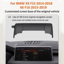 Car Phone Holder 15W Fast Charging Wireless Support  For BMW X5 F15 X6 F16 Mount Screen Mobile Phone 10.3 inch gray