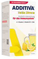 ADDITIVA Karštasis gėrimas su citrina, vitaminu C, cinku ir vitaminu D3, 10 pakelių