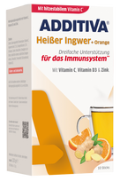 ADDITIVA karštasis gėrimas su imbieru, apelsinais, vitaminu C, cinku ir vitaminu D3 – 10 pakelių