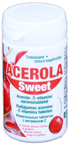 ACEROLA Sweet 60 mg vitamino C kramtomųjų tablečių pakuotė, 90 vnt.