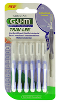 GUM Trav-Ler tarpdančių šepetėlis 0,6 mm, pakuotėje 6 vnt.