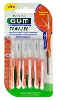 GUM Trav-Ler tarpdančių šepetėlis 0,9 mm, 6 vnt. pakuotėje