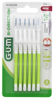 GUM BI-Direction tarpdančių šepetėlis 0,7 mm, pakuotėje 6 vnt.
