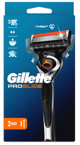 GILLETTE Fusion5 ProGlide skustuvas ir 2 keičiamos galvutės, 1 kompl.