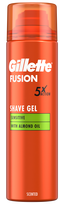 GILLETTE Fusion Sensitive su migdolų aliejumi – 200 ml skutimosi putos