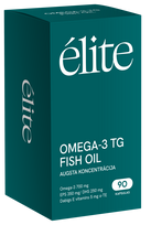 ELITE žuvų taukų kapsulės Omega-3 TG, 90 vnt.