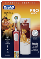 Elektrinis dantų šepetėlis ORAL-B Vitality PRO Lion King vaikams nuo 3 metų, 1 vnt.