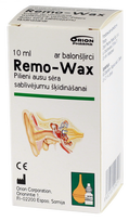 REMO-WAX ausų lašai su balioniniu švirkštu, 10 ml