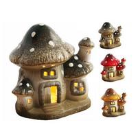 LED dekoracija grybų namelis MUSHROOM HOUSE