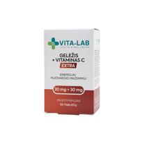 Maisto papildai geležis 30 µg + vitaminas C 30 µg VITA-LAB, 30 tab.