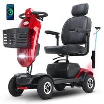 SWEETRICH MAX PLUS Senjorų mobilumo paspirtukas 20AH baterija 25KM nuotolis 300W variklis 9 colių pneumatinės padangos 136KG maksimali apkrova raudona