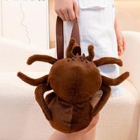 Funny Creative Cartoon Insect Cicada Beetle Bee Ladybug Mantis Plush Doll Backpack Brown Green Soft Toy Gift For Boys And Girls about 45cm beige