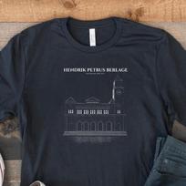 Hendrik Petrus Berlage Architect Woodcut Tee Amsterdam Dark Academia Shirt and kids tshirt 100 black