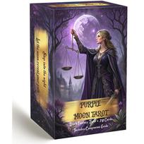 Purple Moon Tarot Card Deck With Magical Purple Moon For Entertainment And Skill Building gray