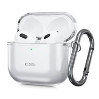 Dėklas Tech-Protect FlexAir Apple AirPods 4, skaidrus