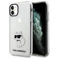 Karl Lagerfeld Choupette dėklas iPhone 11/XR – skaidrus