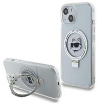 Karl Lagerfeld MagSafe dėklas iPhone 15 Plus – baltas