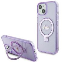Guess MagSafe dėklas iPhone 15/14 Plus – violetinis