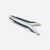 For Toyota RAV4 RAV 4 XA50 - Hybrid ABS Car headlight Leaf Board Decoration On Shark Gills Trim external Accessories ABS chrome carbon white