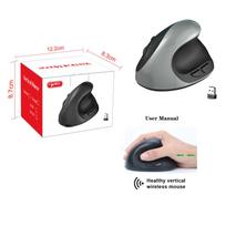 2.4GHz Wireless Vertical Mouse Rechargeable, Built-in 600MA Ergonomic MOUSE2400DPI