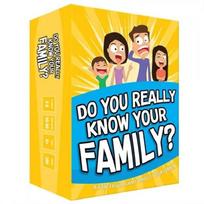Juokis – gerk! Linksmas gėrimo žaidimas vakarėliams ir susibūrimams. Juokingas ir įtraukiantis kortų žaidimas Your Family yellow